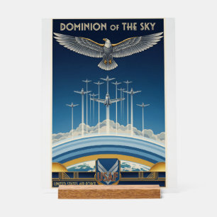 USAF Art Deco Acrylic Sign