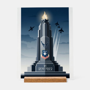 USAF Art Deco Acrylic Sign