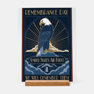 USAF Art Deco Acrylic Sign