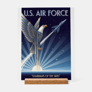 USAF Art Deco Acrylic Sign