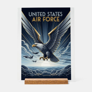 USAF Art Deco Acrylic Sign