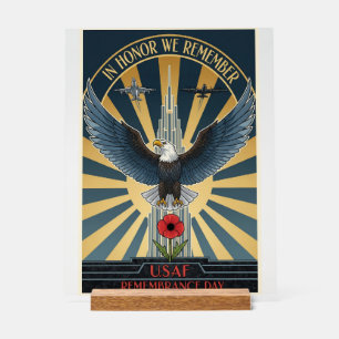 USAF Art Deco Acrylic Sign