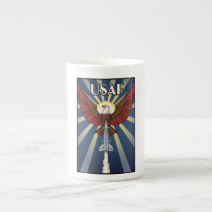 USAF Art Deco Bone China Mug