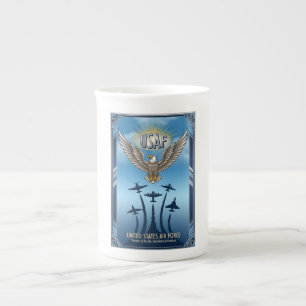 USAF Art Deco Bone China Mug