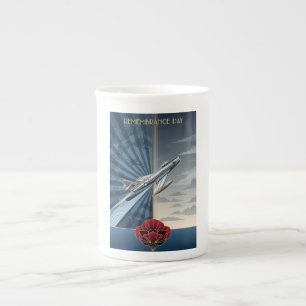 USAF Art Deco Remembrance Day Edition Bone China Mug