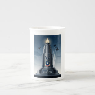 USAF Art Deco Remembrance Day Edition Bone China Mug
