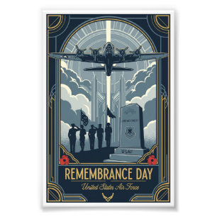 USAF Art Deco Remembrance Sunday Edition Photo Print