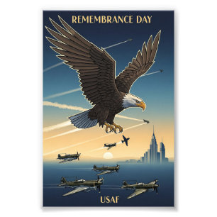 USAF Art Deco Remembrance Sunday Edition Photo Print