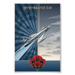 USAF Art Deco Remembrance Sunday Edition Photo Print