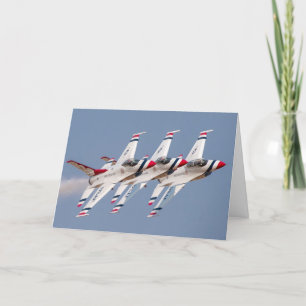 USAF F-16 Thunderbirds July 4 / Independence Day Card