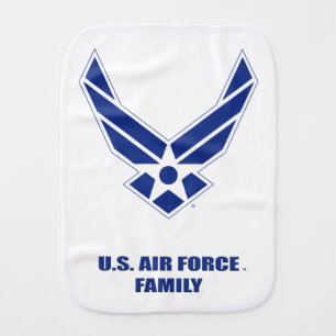 USAF FAMILY BABY BURP CLOTH