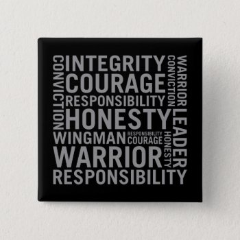 Usaf | Integrity  Courage  Responsibility Button by usairforce at Zazzle
