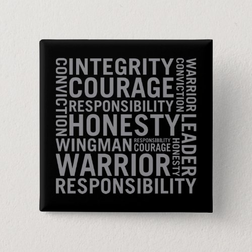 USAF  Integrity Courage Responsibility Button