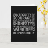 USAF | Integrity, Courage, Responsibility Card (Yellow Flower)