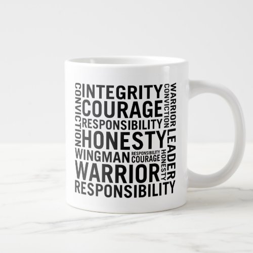 USAF  Integrity Courage Responsibility Giant Coffee Mug