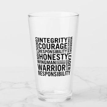 Usaf | Integrity  Courage  Responsibility Glass by usairforce at Zazzle