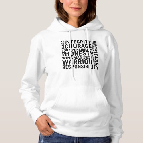 USAF  Integrity Courage Responsibility Hoodie