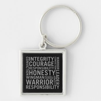 Usaf | Integrity  Courage  Responsibility Keychain by usairforce at Zazzle