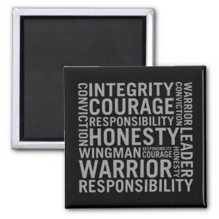 USAF   Integrity, Courage, Responsibility Magnet