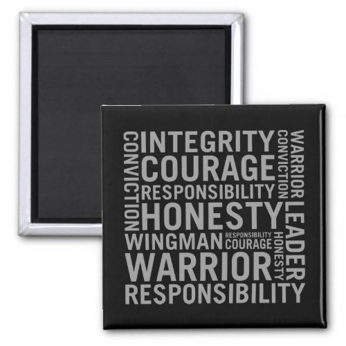 USAF  Integrity Courage Responsibility Magnet