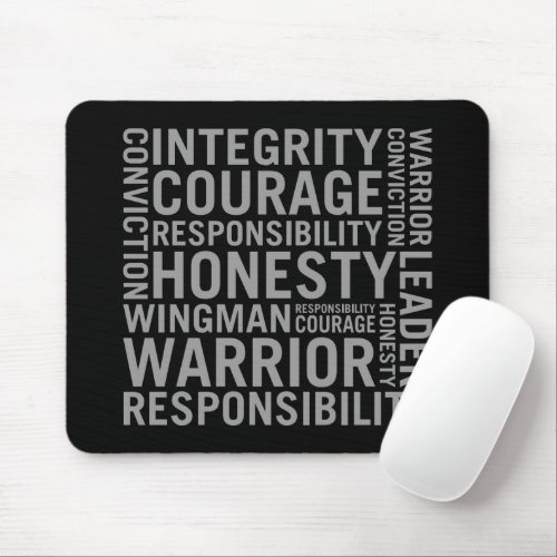 USAF  Integrity Courage Responsibility Mouse Pad