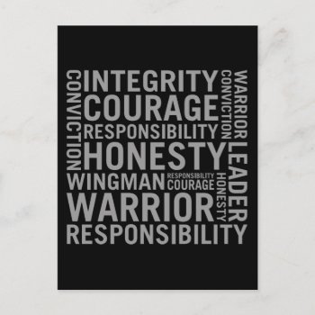 Usaf | Integrity  Courage  Responsibility Postcard by usairforce at Zazzle