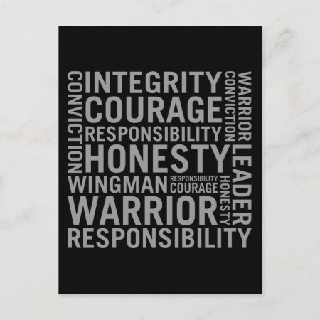 Usaf | Integrity, Courage, Responsibility Postcard