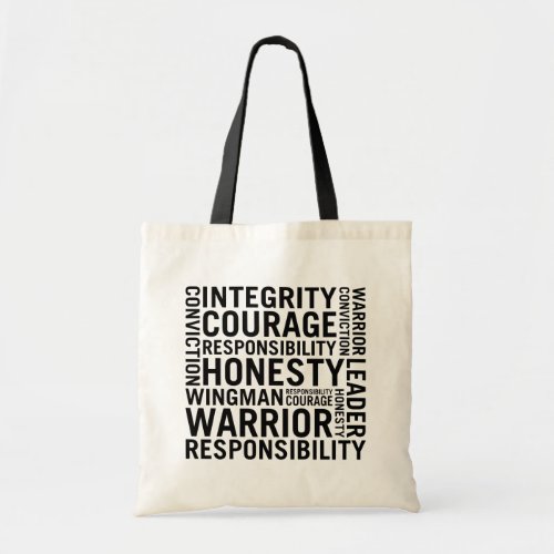 USAF  Integrity Courage Responsibility Tote Bag