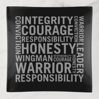Usaf | Integrity  Courage  Responsibility Trinket Tray by usairforce at Zazzle