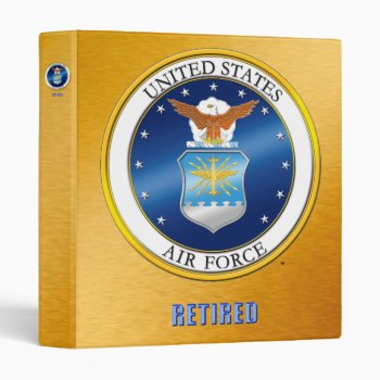 Usaf Retired Avery Binder by usairforce at Zazzle