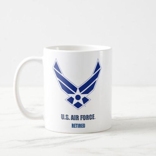 USAF RETIRED COFFEE MUG