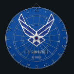 USAF RETIRED DART BOARD<br><div class="desc">Show your pride in the U.S. Air Force.  Designed by a former USAF dependent 
and veteran.</div>