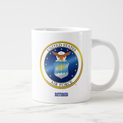 USAF Retired Large Mug