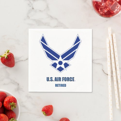 USAF RETIRED NAPKINS