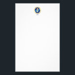 USAF Retired Stationery<br><div class="desc">Show your pride in the U.S. Air Force with this gift. This design was created by a former U.S. Air Force dependent and an U.S. Army disabled veteran.
Customizable! Different sizes, colors and options.</div>