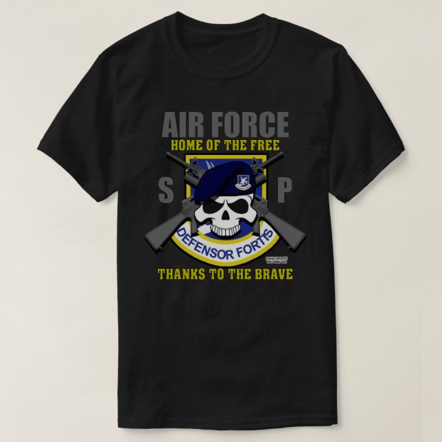 USAF Security Forces - Security Police Veteran T-S T-Shirt (Design Front)