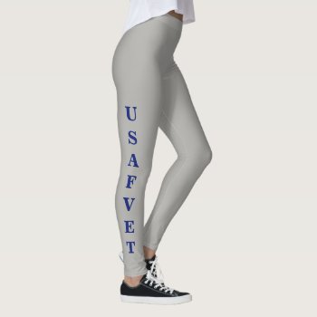 "usaf Vet" Women's Leggings by CKGIFTS at Zazzle