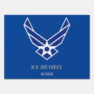 USAF Yard Sign Retired