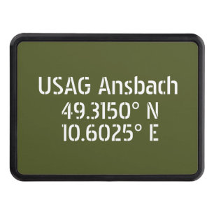 USAG Ansbach Latitude Longitude Hitch Cover