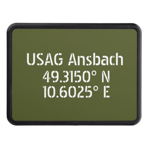 USAG Ansbach Latitude Longitude   Hitch Cover