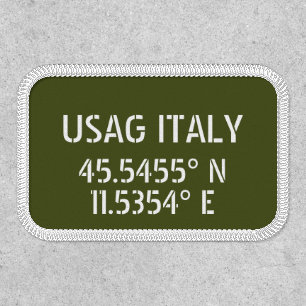 USAG Italy Latitude Longitude Patch