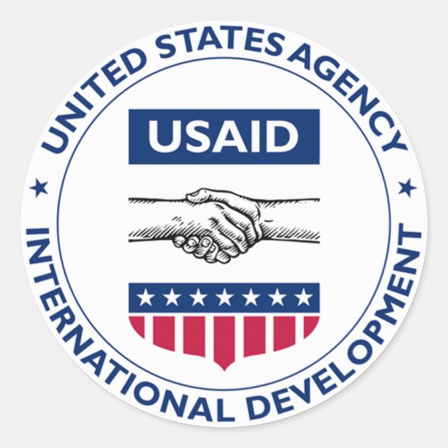 USAID CLASSIC ROUND STICKER (Front)