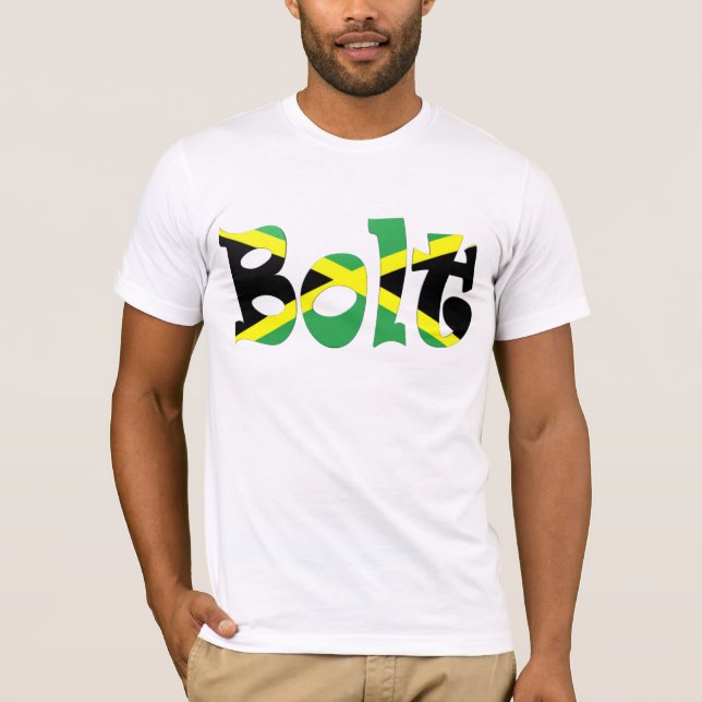 Usain Bolt Jamaican Flag T-shirt (Front)