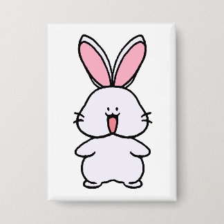 Usara the Bunny - Simple Cute Character Front View Button