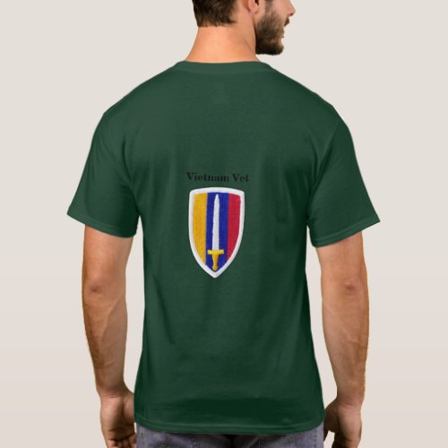 USARV MACV Vietnam Nam War Vets Patch T_Shirt