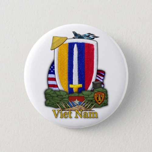 usarv veterans vietnam war patch Button