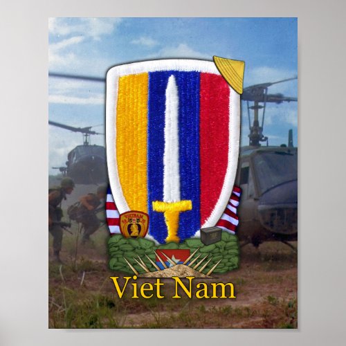 USARV Vietnam Nam War Patch Print