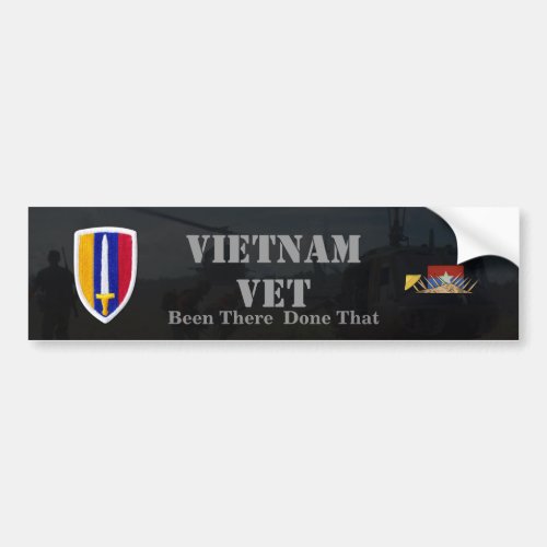 USARV Vietnam Nam War Patch Vets Bumper Sticker