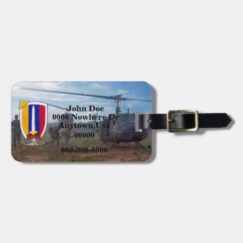 USARV Vietnam Nam War Vets Patch Luggage Tag