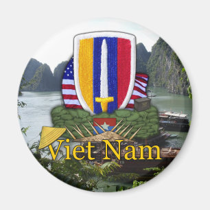 USARV Vietnam war patch Veterans Fridge Magnet